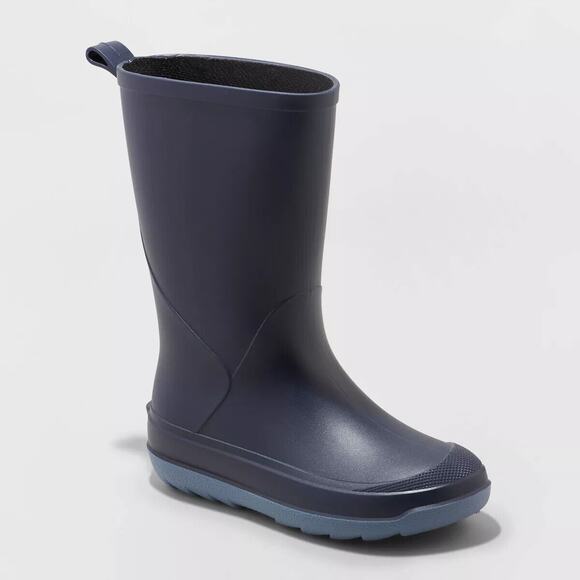 Kids' Andy Slip-On Rain Boots Navy - Cat & Jack - Picture 1 of 4